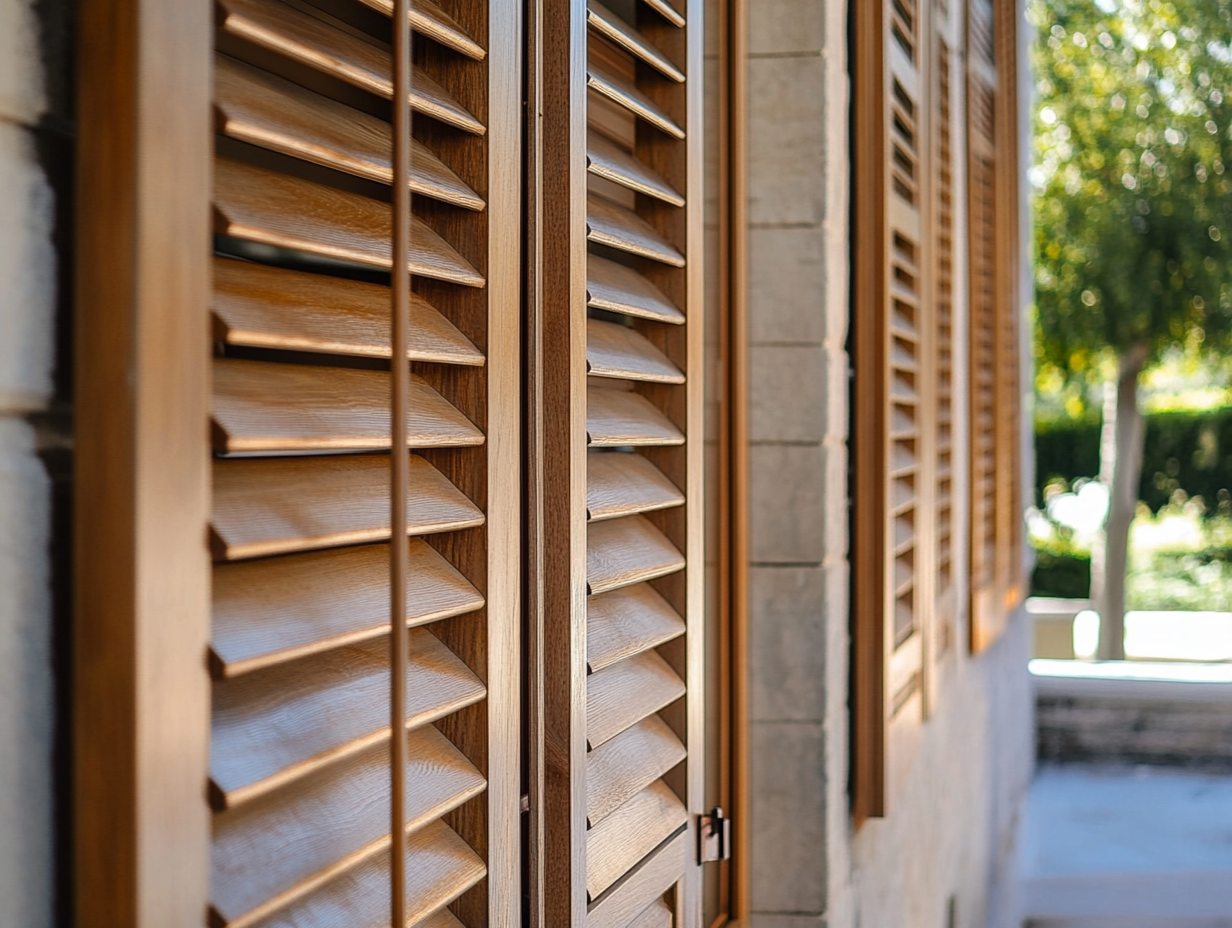 Wooden shutters